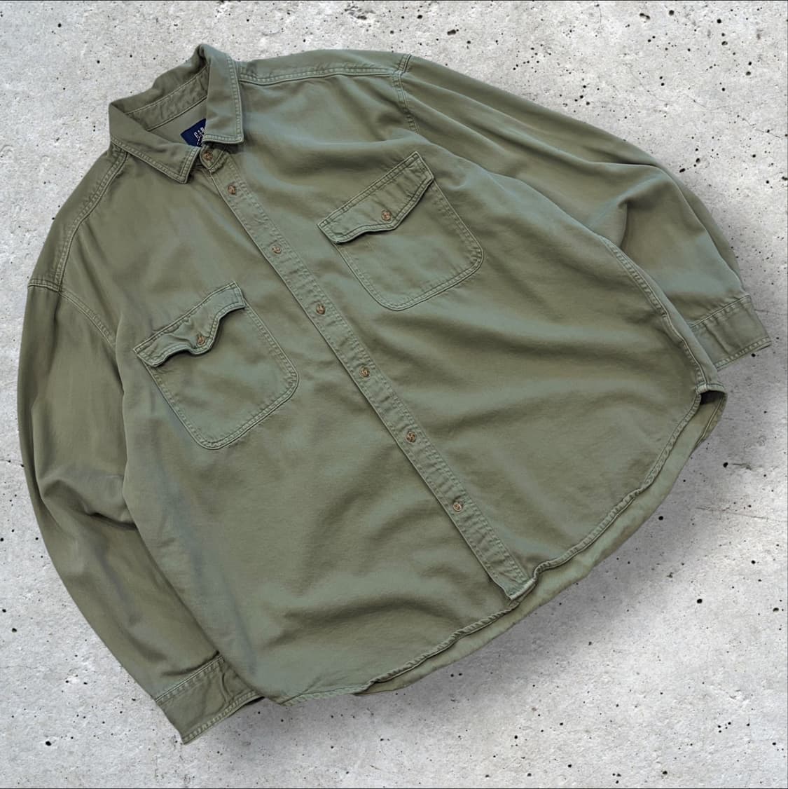 [XL] GAP 갭 빅사이즈 카키색 남방 셔츠 C731 상품이미지1