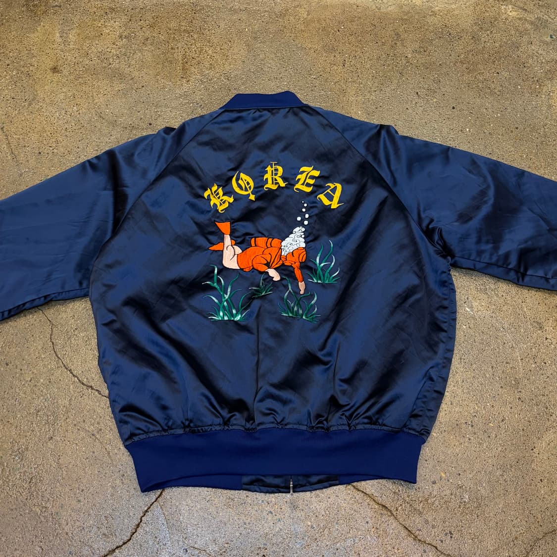 레어 80s 미국 빈티지 코리아 다이버 스카잔 수베니어 자켓 상품이미지1