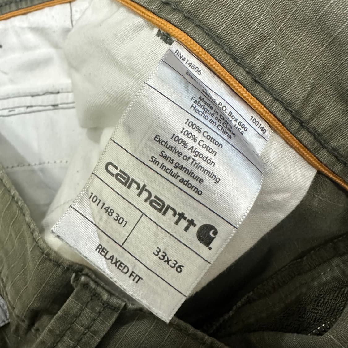 ✨ (바배) 칼하트 포스 워크 팬츠 상품이미지4