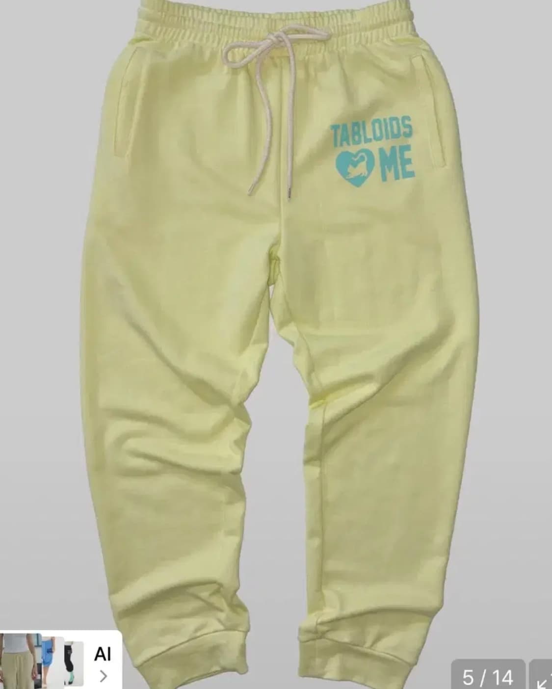 스컬프터Sweet Kitty Jogger Pants Acid Yellow 상품이미지2