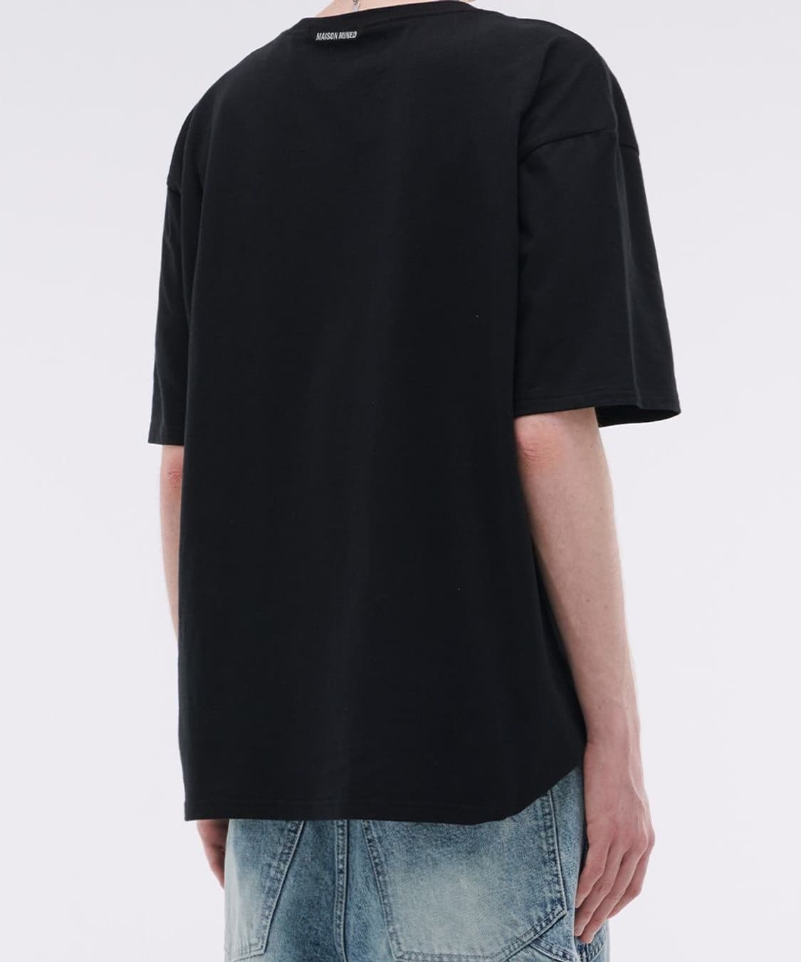 메종미네드 오리진 레터링 하프 티 반팔 티셔츠 L 상품이미지3