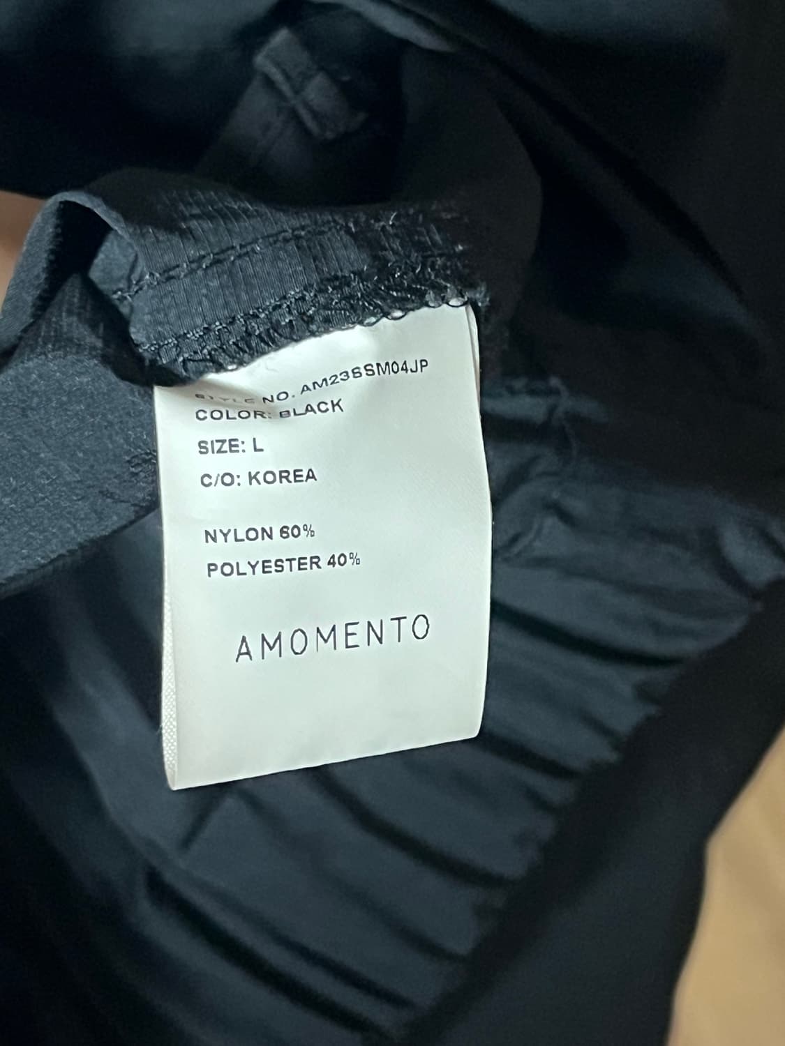 아모멘토 립스탑 볼륨 자켓 L 블랙 상품이미지5