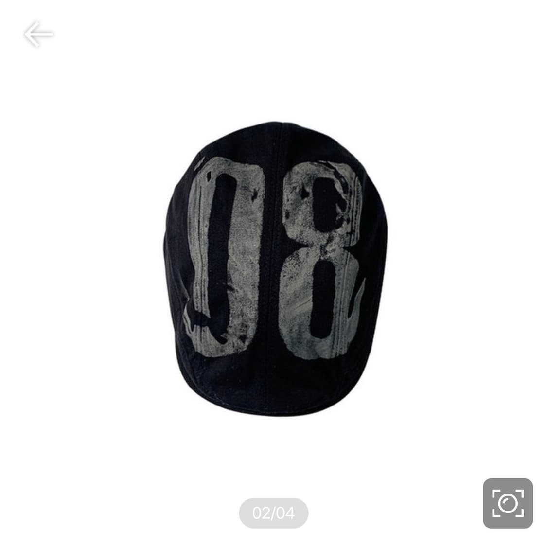 베이비몬스터 아사 착용) 온스카 ONSKA 빈티지 헌팅캡 블랙 갸루 펑크 상품이미지2