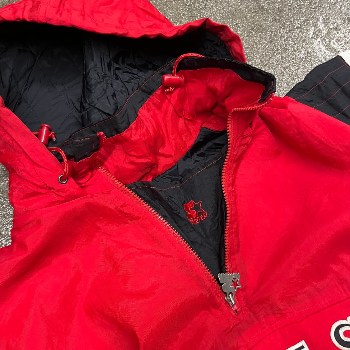 90s 스타터 NBA 시카고불스 아노락 패딩 (XL) 상품이미지4