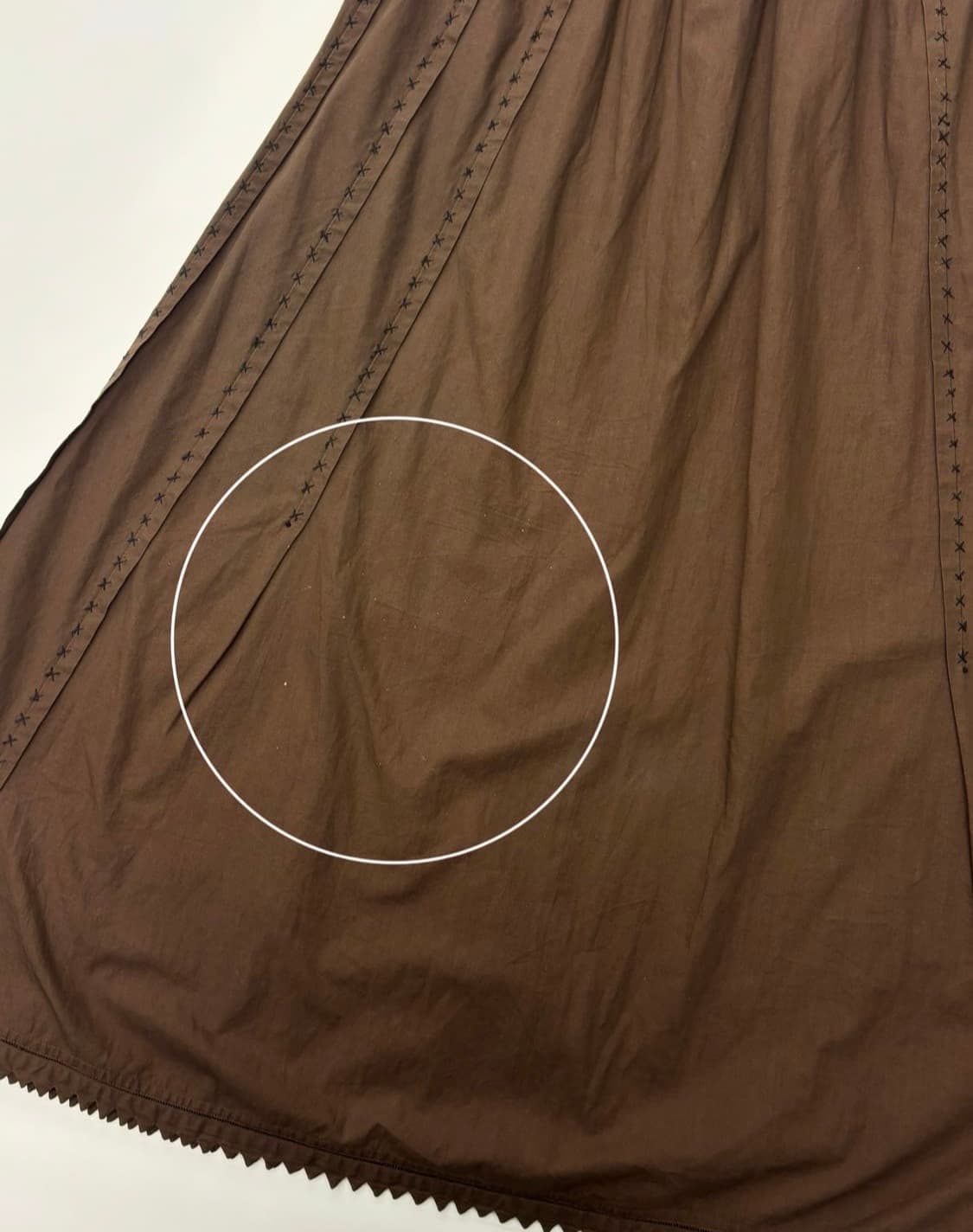 Issey Miyake 이세이미야케 하트 브라운 디테 일 롱스커트 상품이미지8