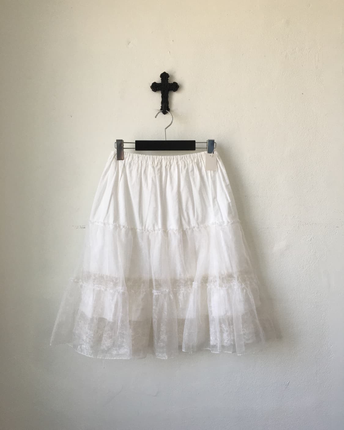 Lace layer midi skirt 상품이미지1