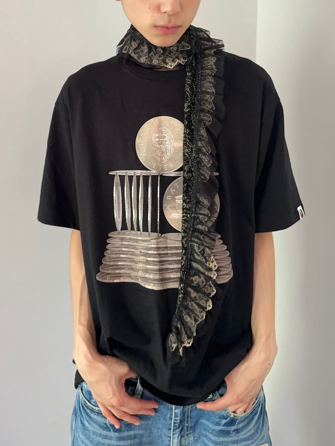 Bape 골드 코인 티셔츠 상품이미지2