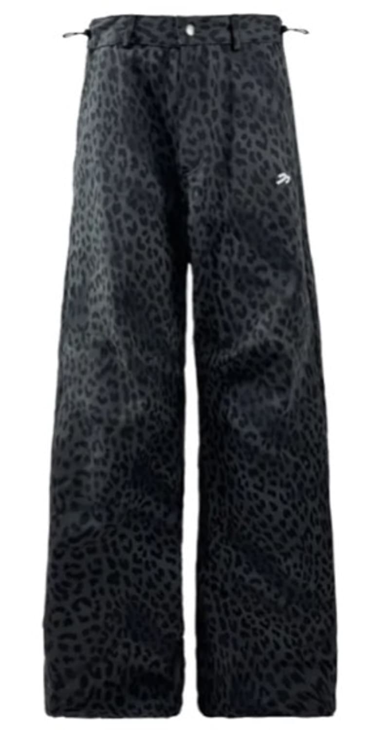 탄산마그네슘 코튼 와이드팬츠 레오파드 그레이 size1 상품이미지1