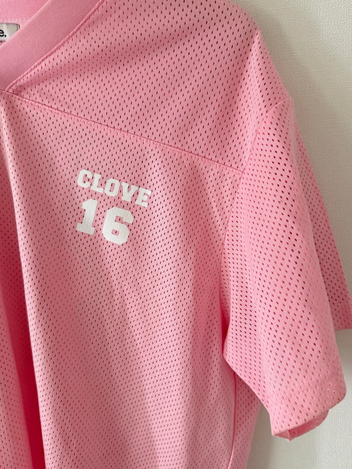 Clove 클로브 핑크 반팔 져지 상품이미지4