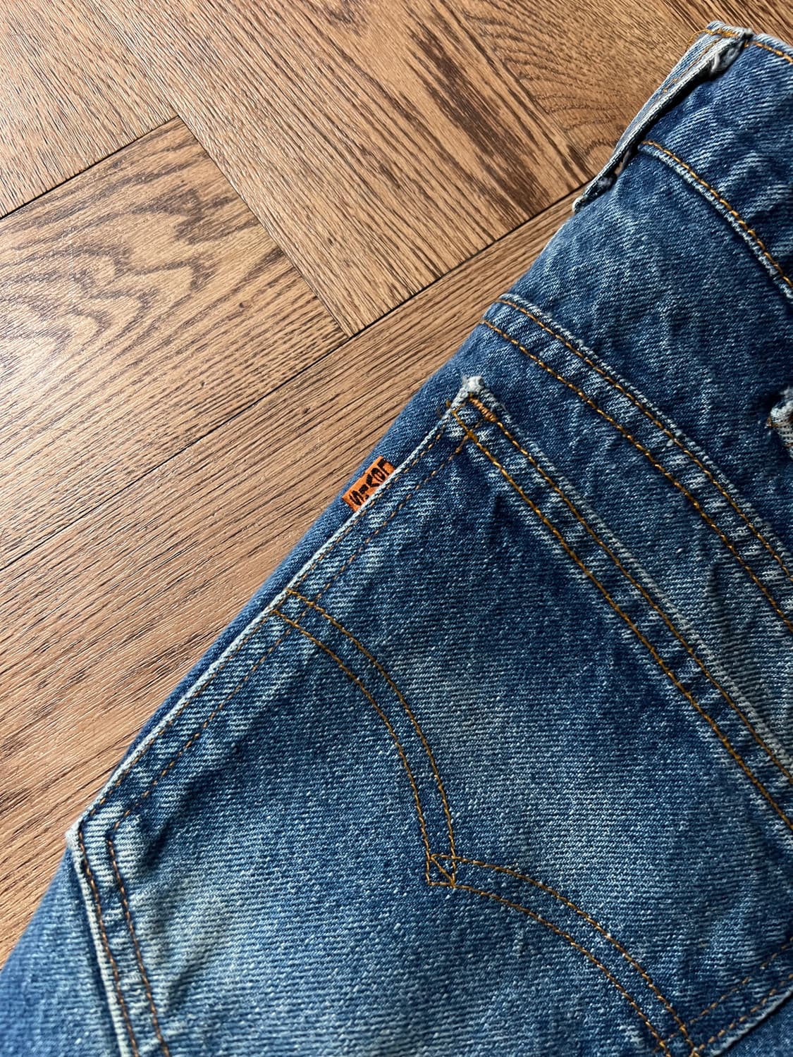 [34]80's 리바이스 USA 20517-0217 오렌지탭 플레어진 상품이미지6