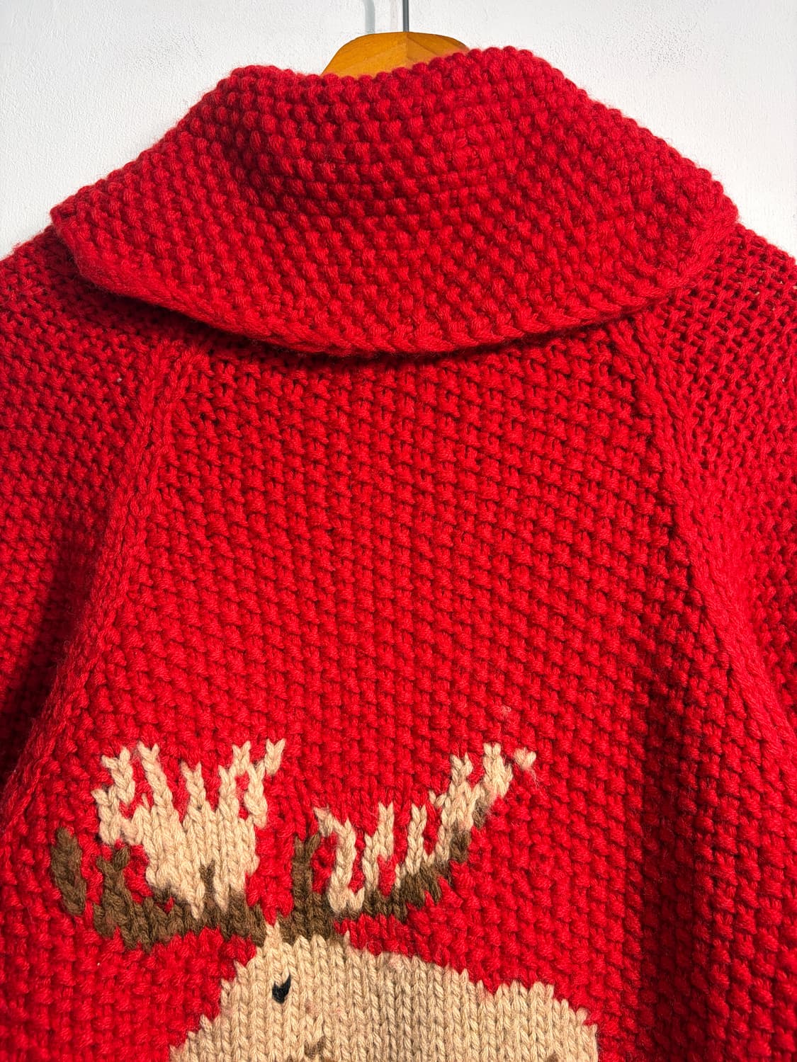 Heavy wool 100% 루돌프 니트집업 코위찬 상품이미지8