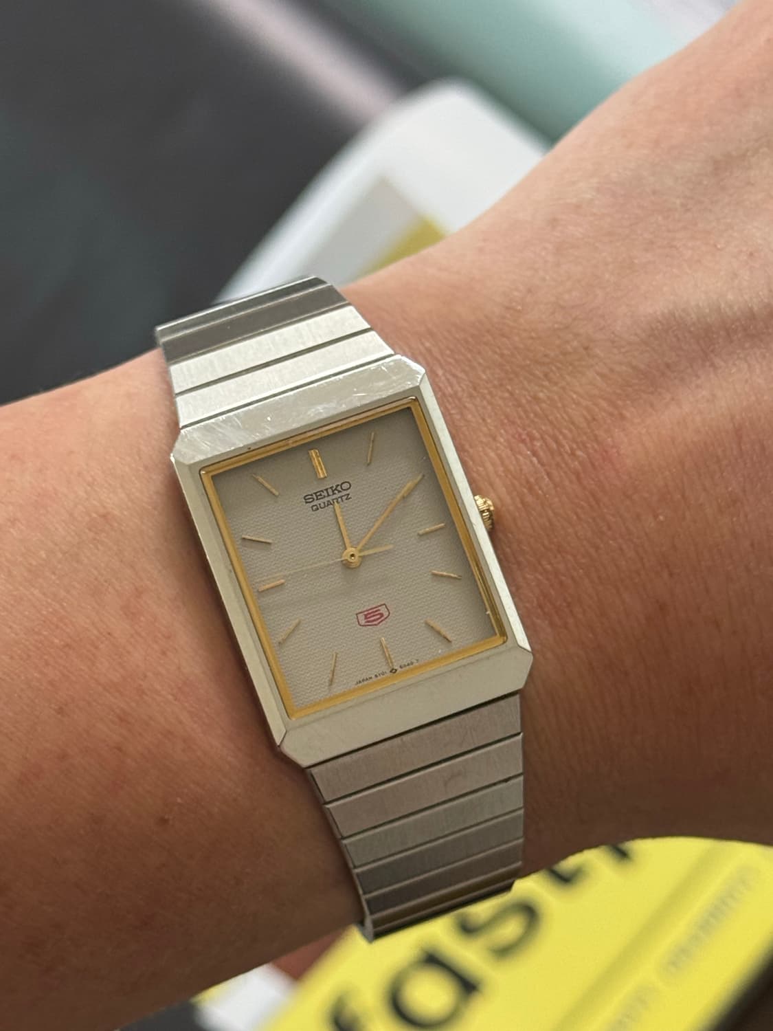 70s Seiko 5 tank quartz rare 상품이미지5