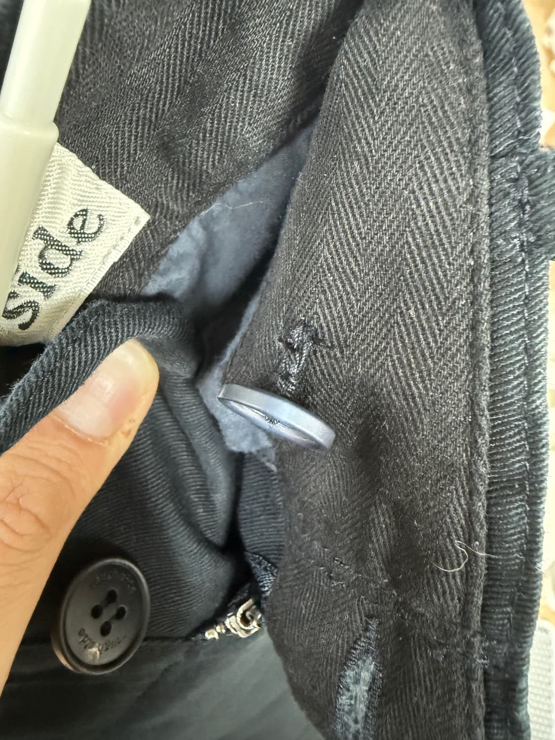 러프사이드 슬롭팬츠 다크네이비 2사이즈 상품이미지4