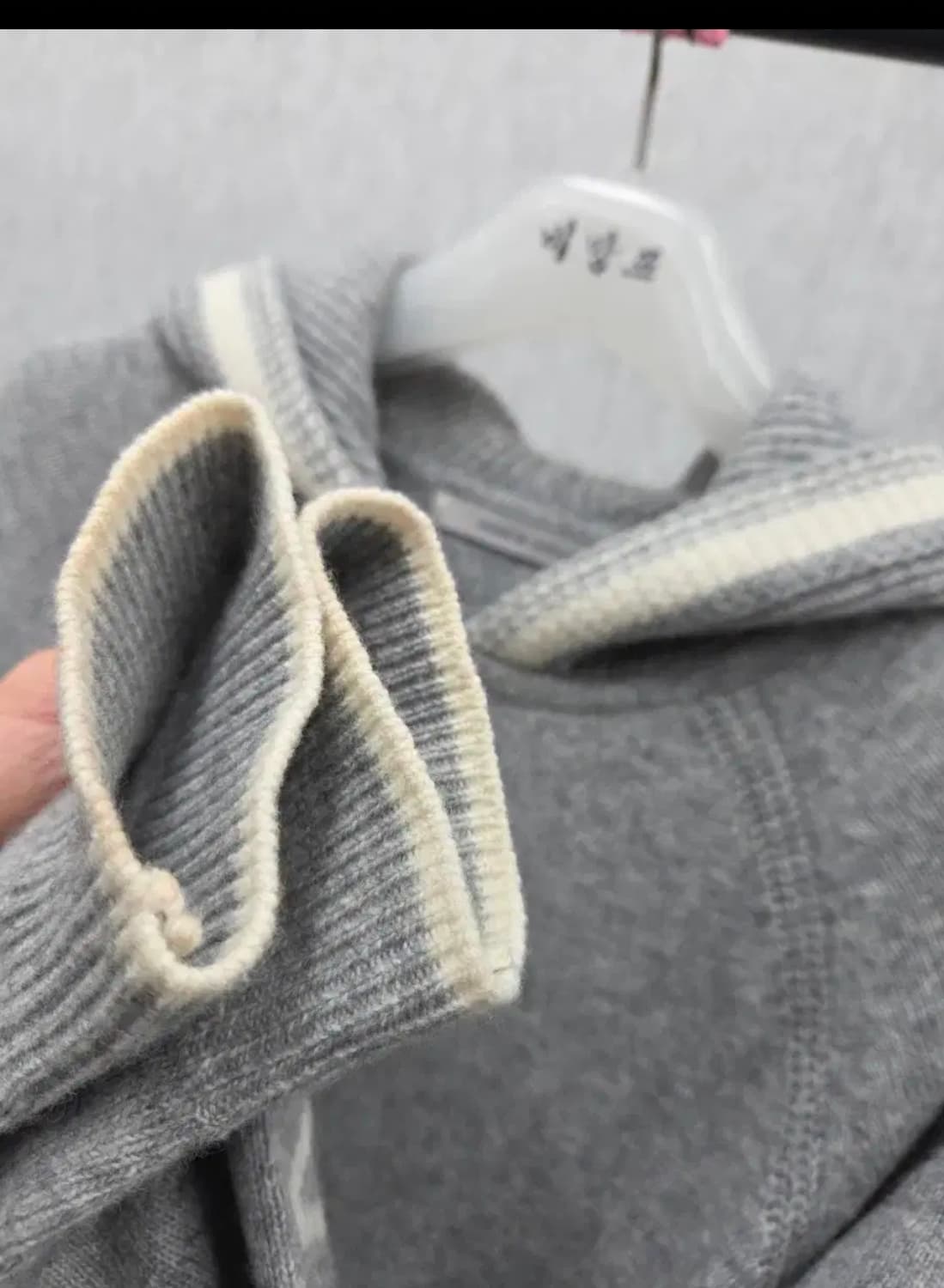 여성 free 보이스오브보이스 후드 원피스 울 캐시미어 혼방 상품이미지3