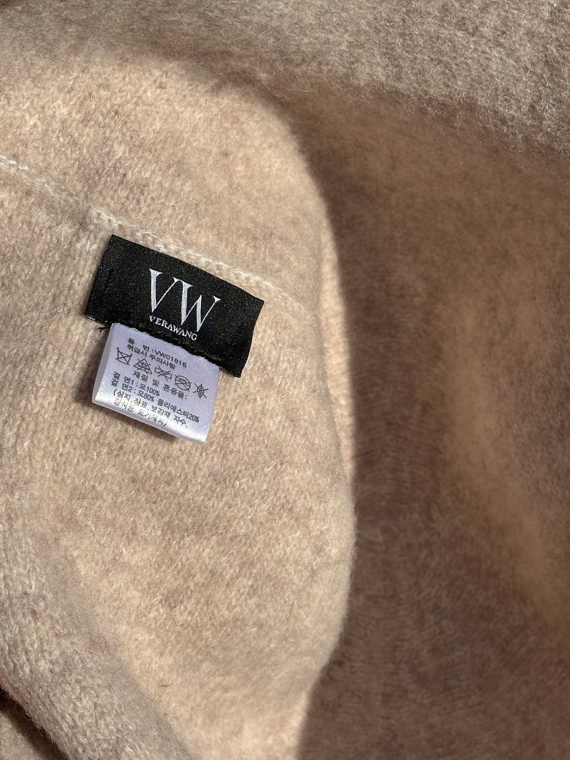 [M-L] 베라왕 오트밀 베이지 울 버킷햇 모자 상품이미지5