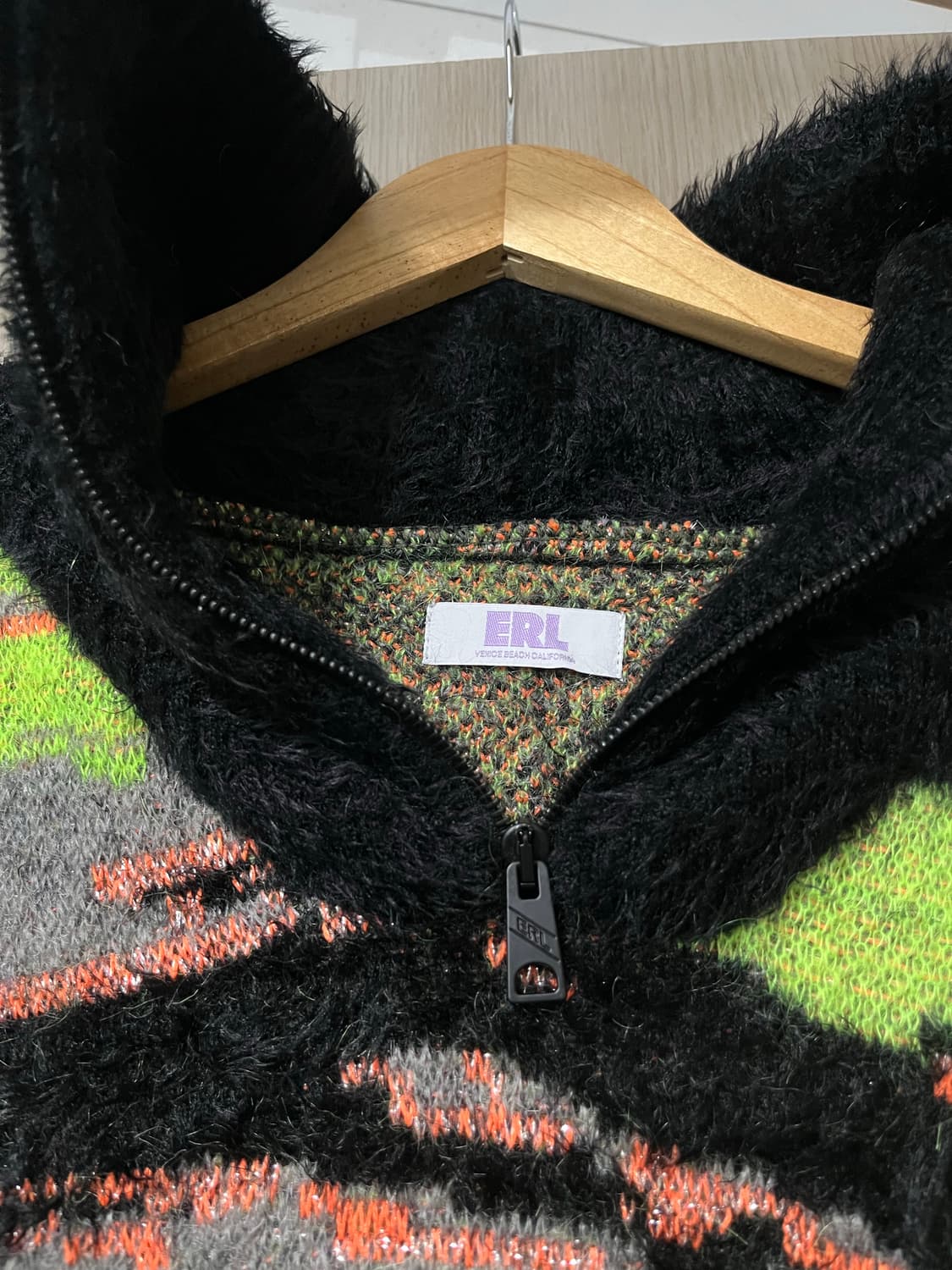 erl 이알엘 자카드 타이거 니트 L 상품이미지3