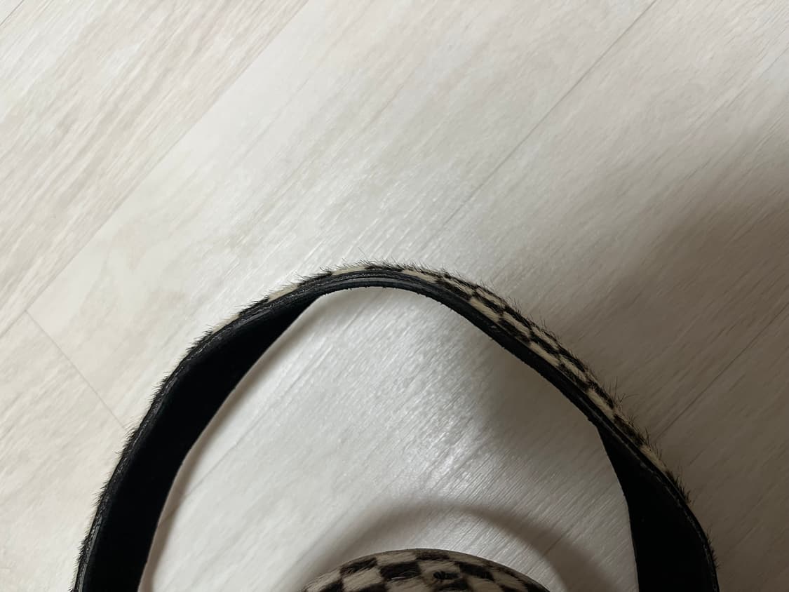 Supreme Checker Pony Hair Belt 상품이미지4
