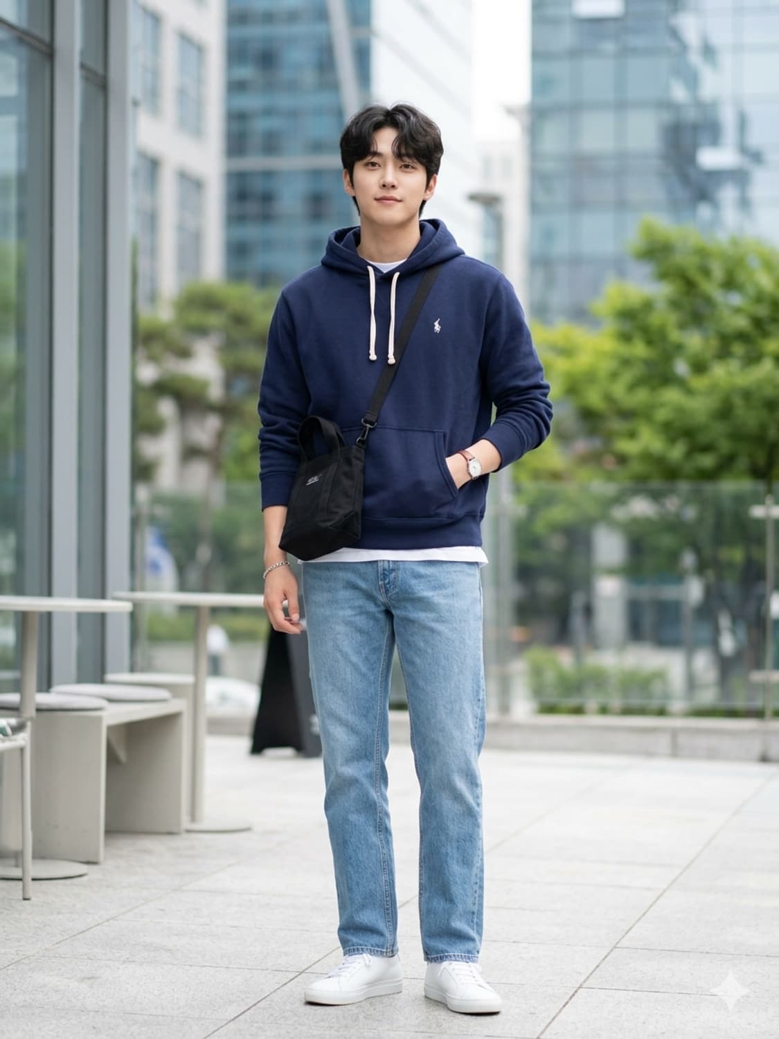 폴로 랄프로렌 포니 자수 네이비 후드티 상품이미지1