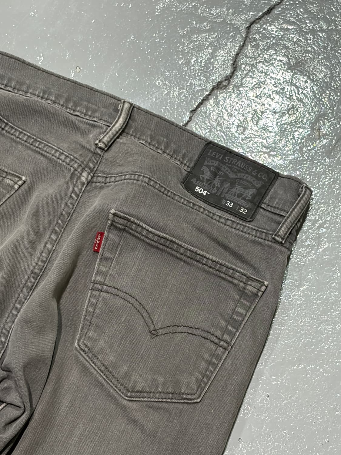 리바이스(Levis) 504 그레이 데님 팬츠 상품이미지7