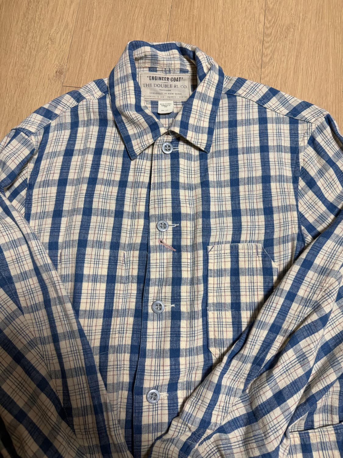 Indigo Check Twill Engineer Jacket 상품이미지2