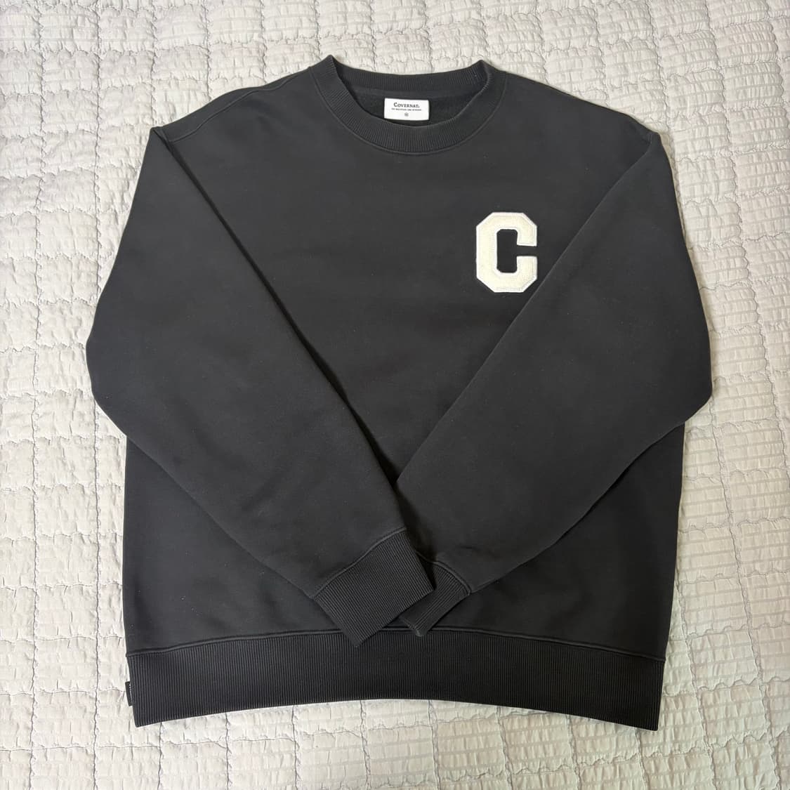 커버낫 c로고 맨투맨 블랙 M 상품이미지3
