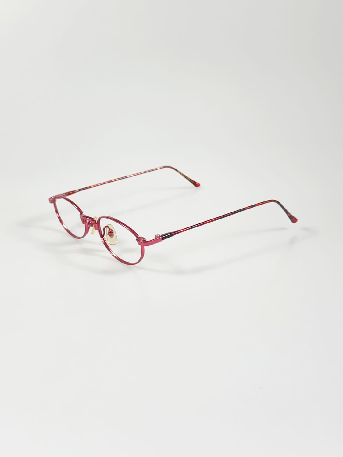 BANARO 핑크 슬림 오벌 메탈 프레임 빈티지 안경 상품이미지3