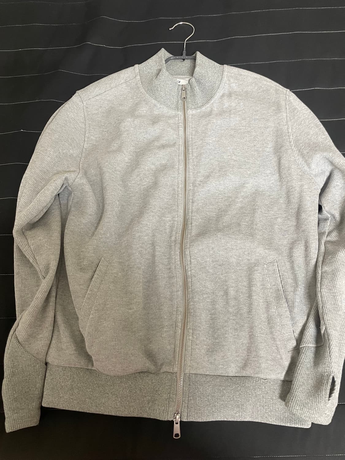 PANNEL KNIT ZIP UP (GRAY) 상품이미지5