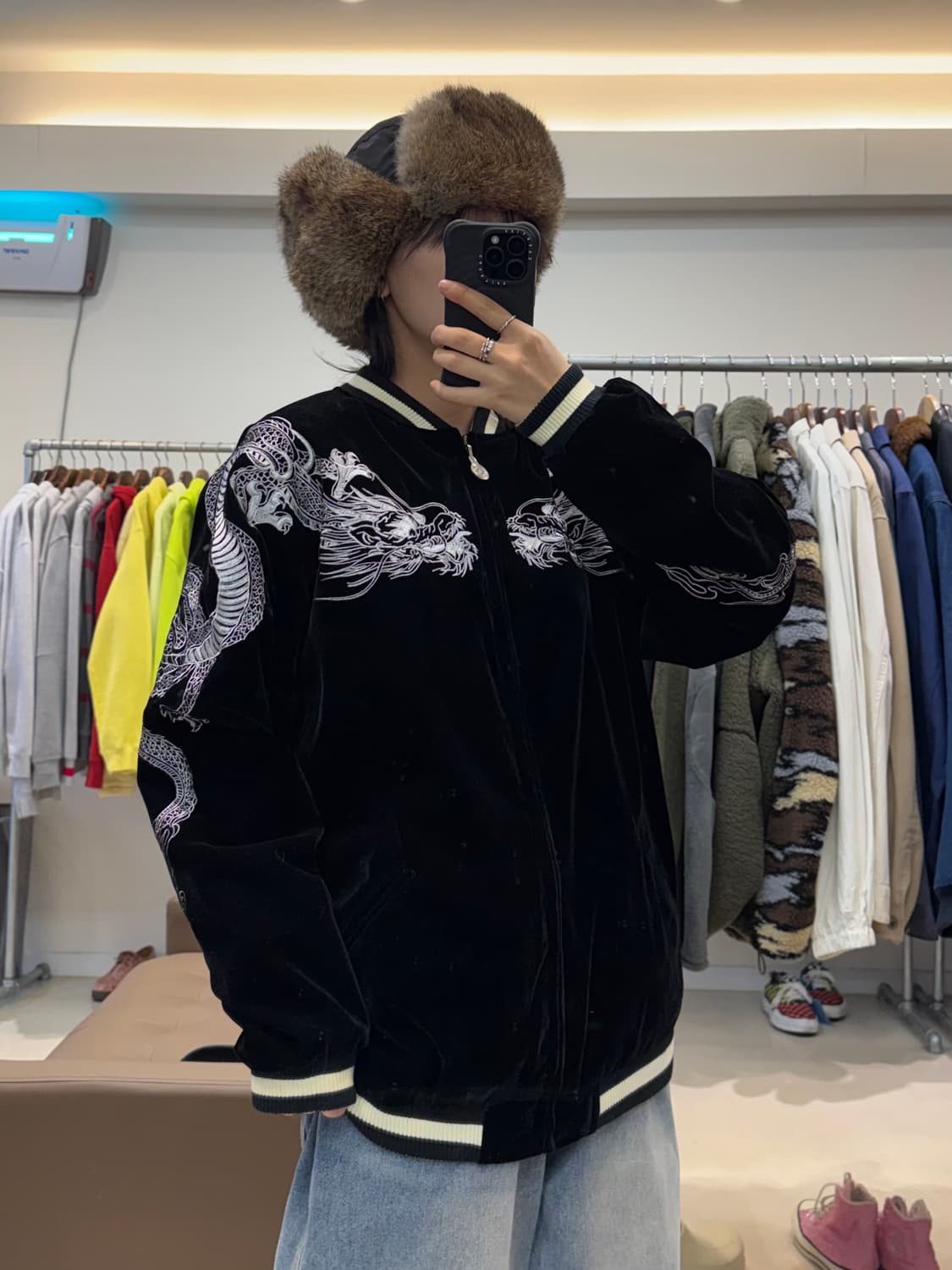 일본판 자수 리버시블 스카쟌 상품이미지7