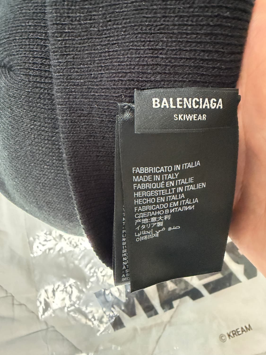 발렌시아가 스키웨어 3B 스포츠 아이콘 비니 블랙 상품이미지4