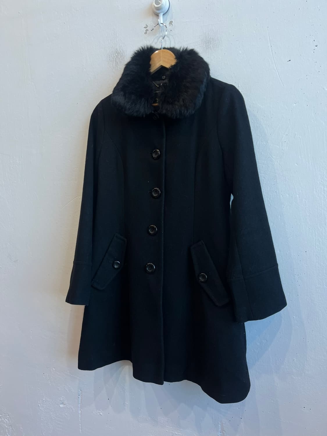 아네스베 울 코트 블랙 상품이미지1