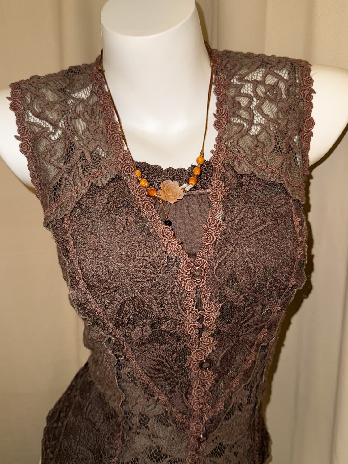 Floral Embroidered Sleeveless 0005 상품이미지6