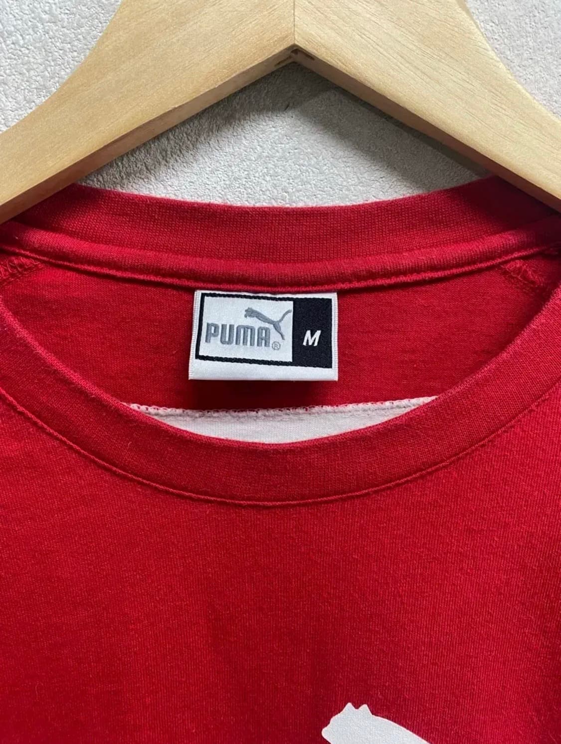 푸마 시그니처 프린팅 레드 반팔티 95 상품이미지4