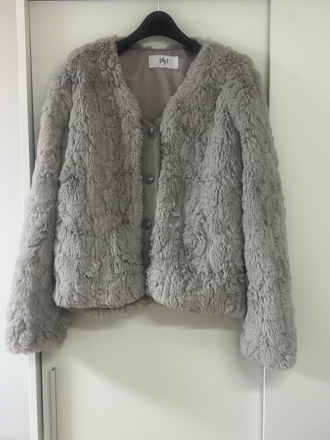 소프트서울 퍼자켓(그레이) 상품이미지2