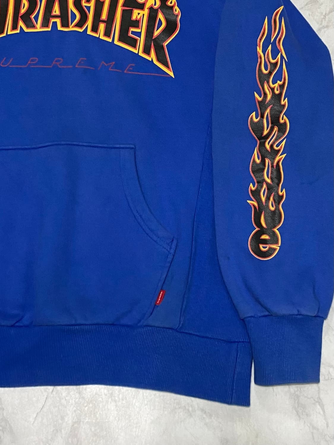 트레셔 오버핏 후드티셔츠 오버핏 100 상품이미지3