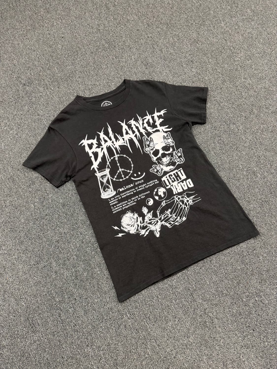 S) DOM 빈티지 프린팅 반팔 티셔츠 상품이미지1