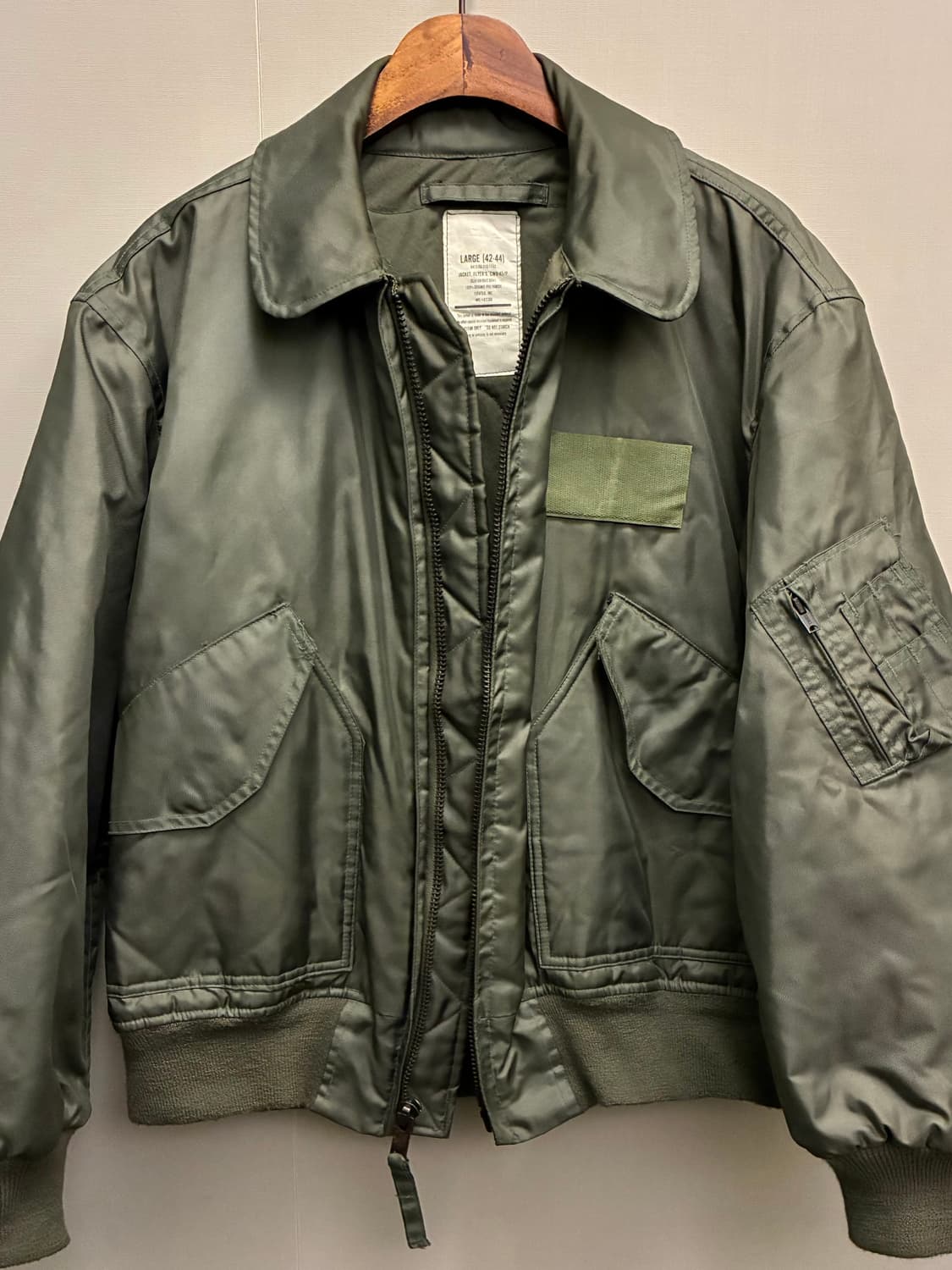 (L/42~44)90s OG CWU-45P 밀리터리 플라이트자켓 탑건 상품이미지8