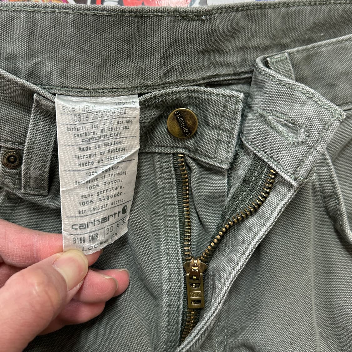 칼하트 카펜터 팬츠 B159-DMS 30 상품이미지7