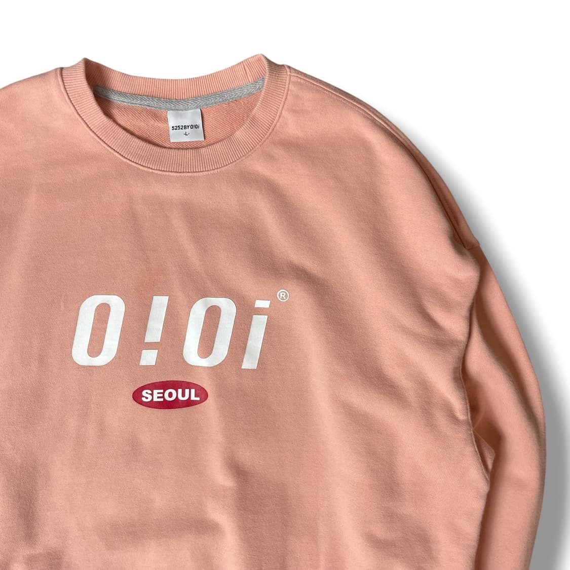 O!O! 빅로고 핑크 맨투맨 L 상품이미지3