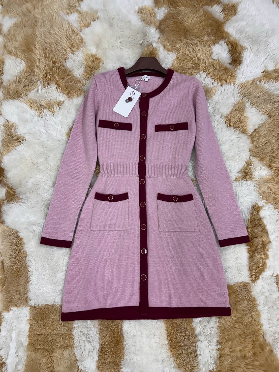 (1)시에 루나포인트 울캐시미어 니트 원피스 새상품 상품이미지2