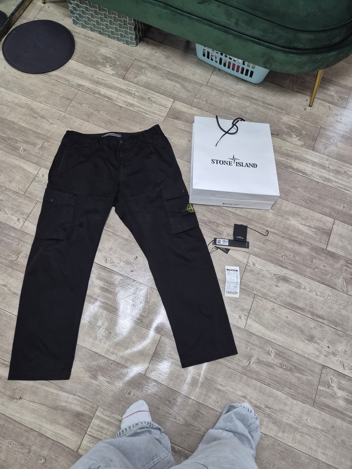 [34]스톤아일랜드 세미와이드 팬츠 스톤아일랜드 상품이미지1