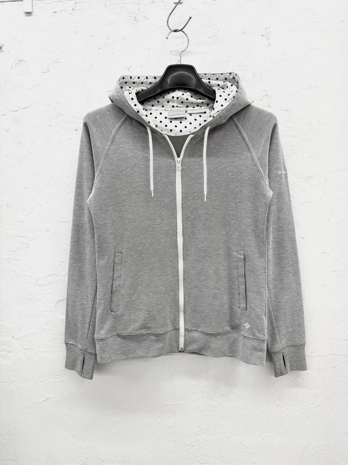 컬럼비아 핑거홀 도트 후드집업 상품이미지1