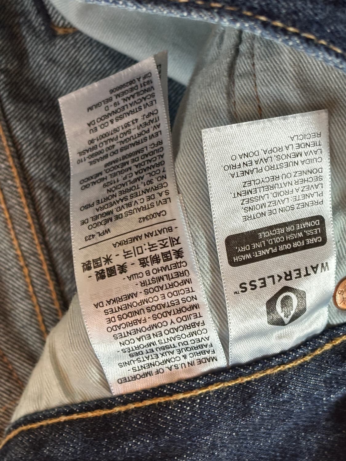리바이스 501 데님프리미엄청바지 W28 L32 빅E (미국) 희귀매물 상품이미지8