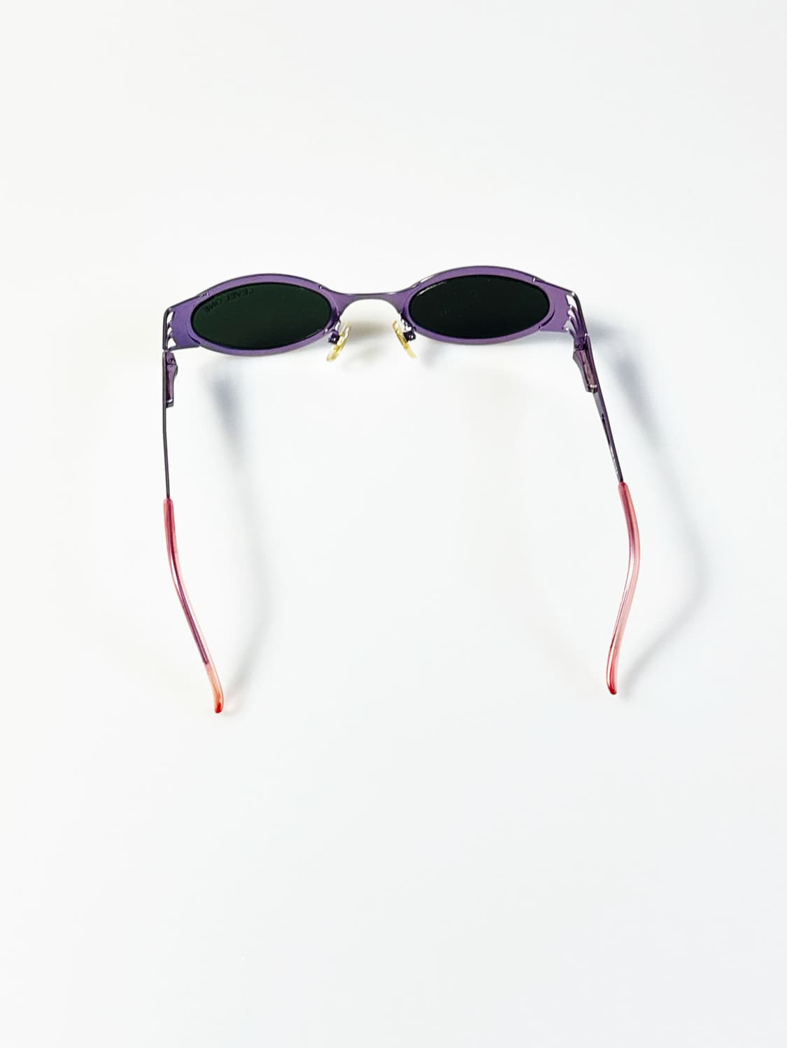 90s LEVEL ONE 퍼플 메탈 슬림 오벌 빈티지 선글라스 상품이미지5