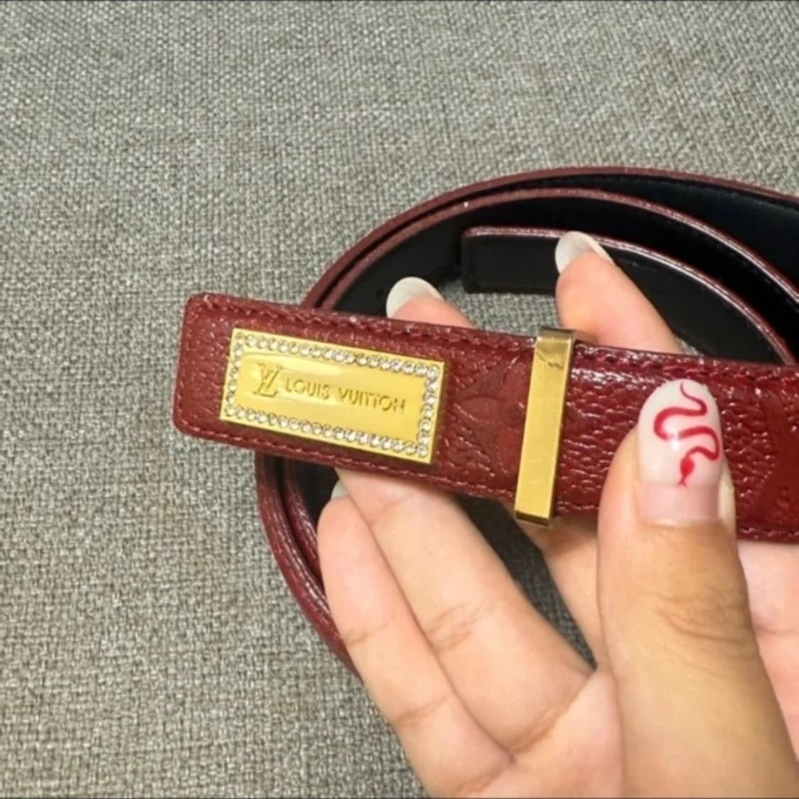 루이비통 레드 벨트 상품이미지3