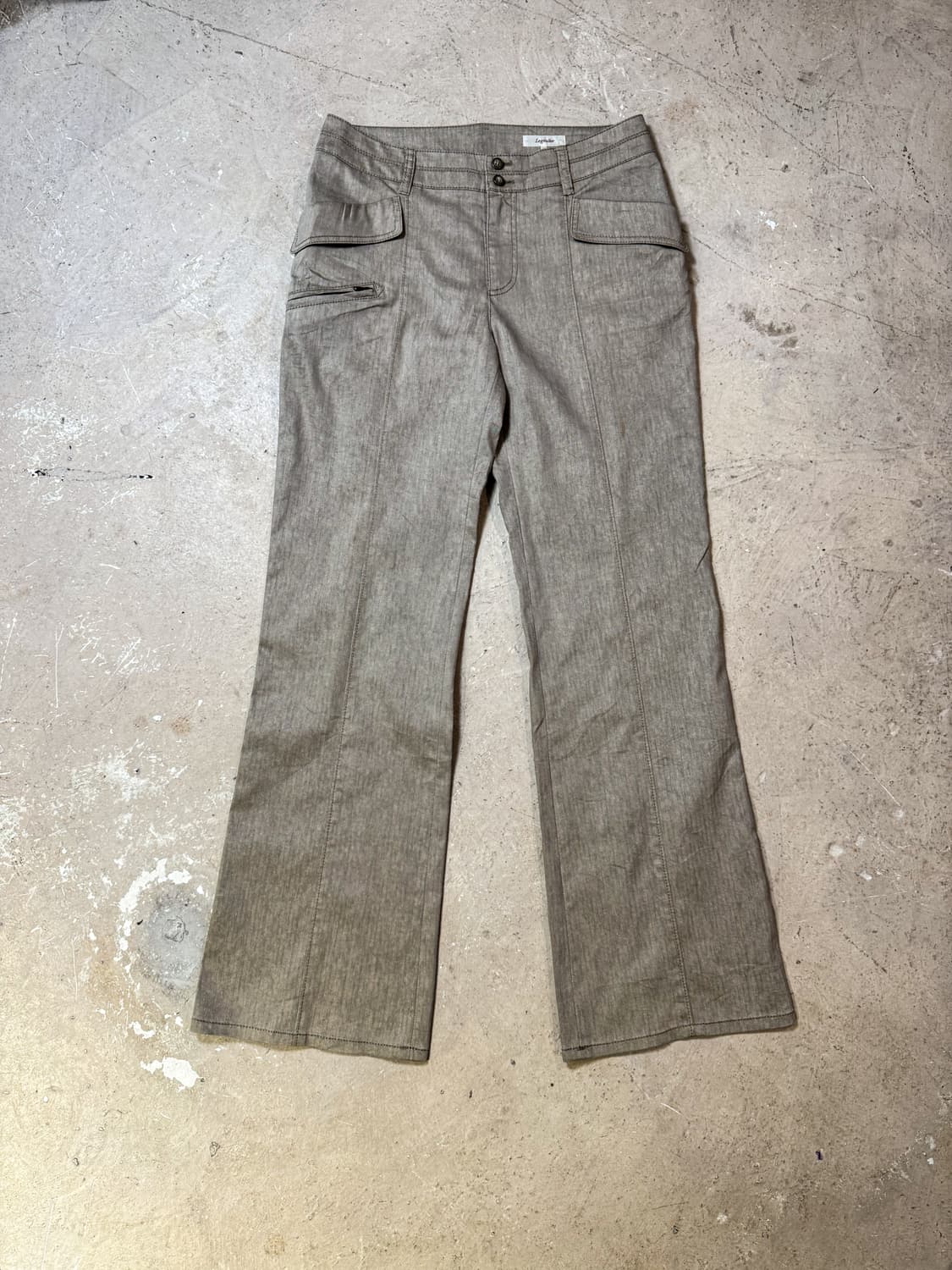 Beige flare pants   상품이미지1
