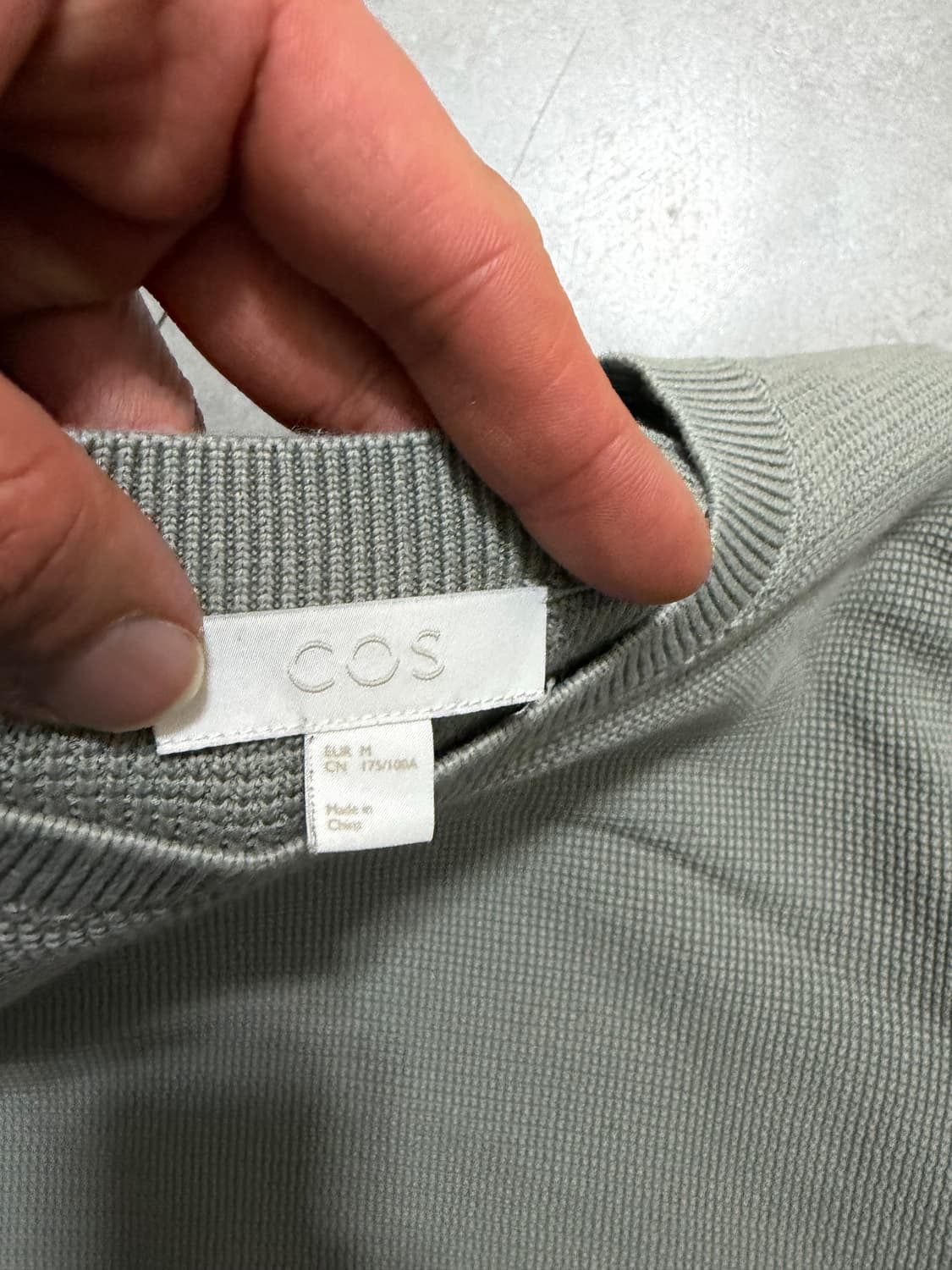 COS 빈티지 와플코튼  풀오버 니트 100size  상품이미지2
