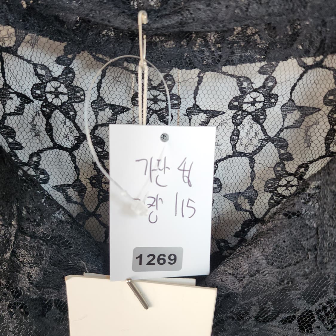 베스띠벨리 블랙 레이스 시스루 플리츠 롱 원피스 상품이미지10