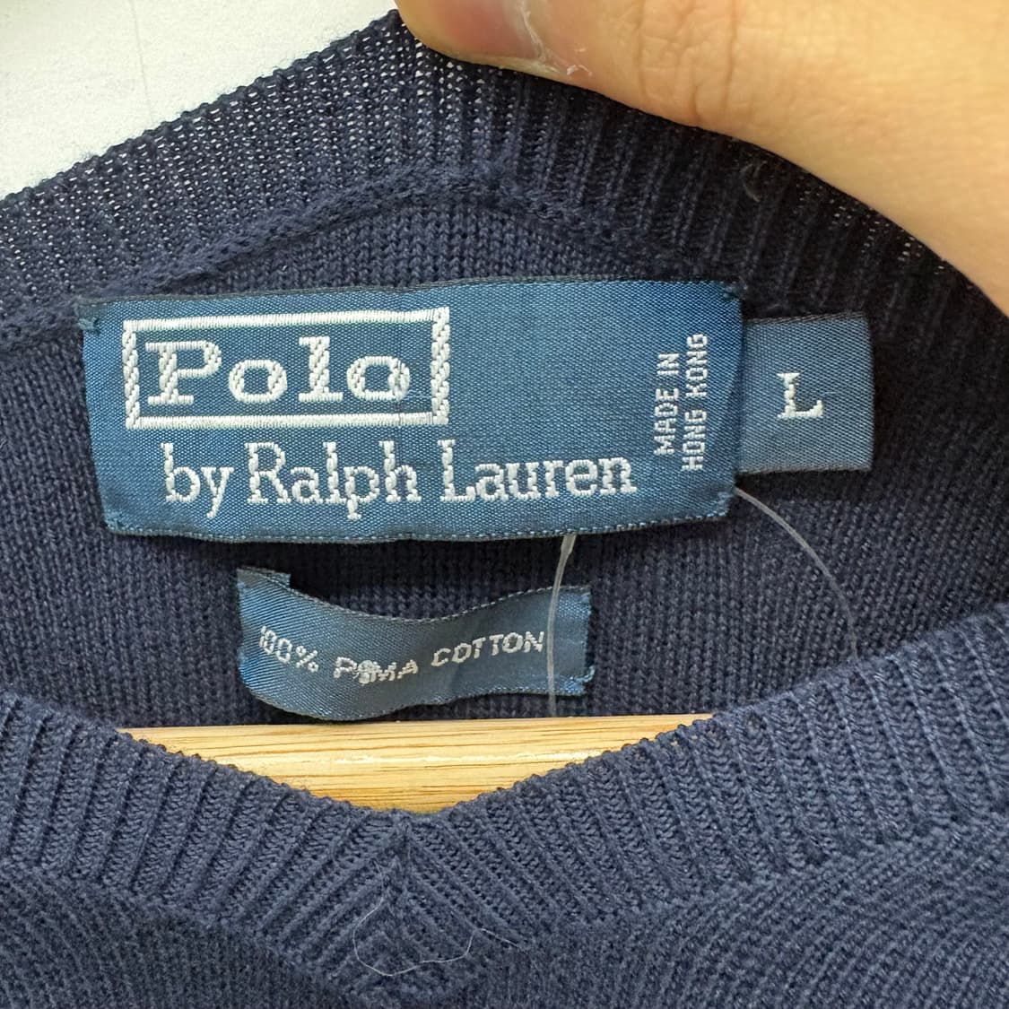 폴로 랄프로렌 니트 네이비 남/L 상품이미지4