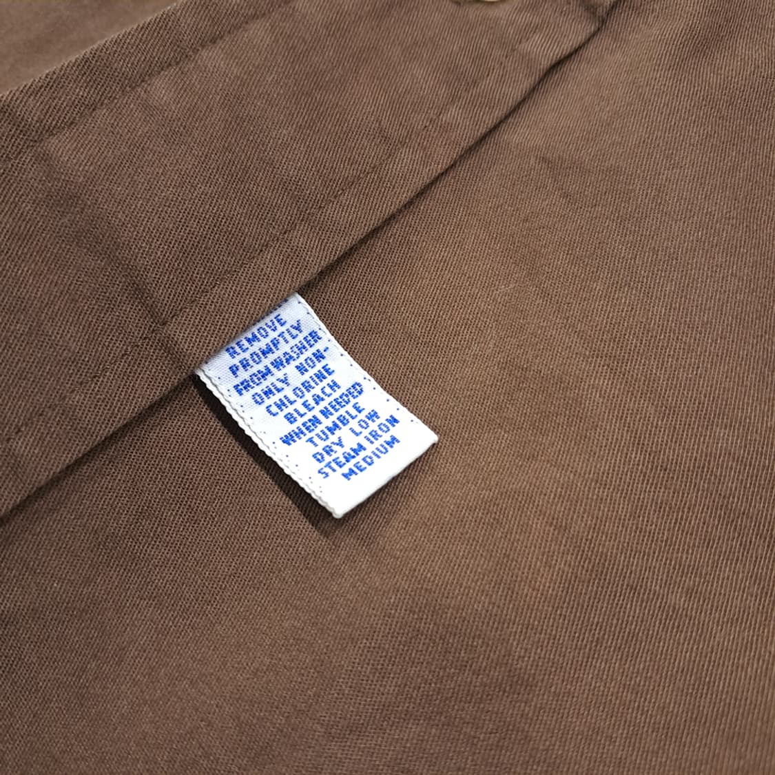 CL917 L 폴로 90s 미국판 버튼다운 브라운 반팔 셔츠 남방 상품이미지5