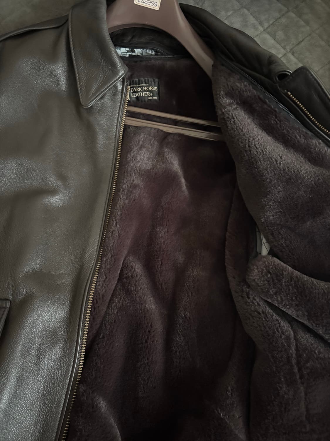 송탄 다크호스 A-2 소가죽 레더 자켓 상품이미지2